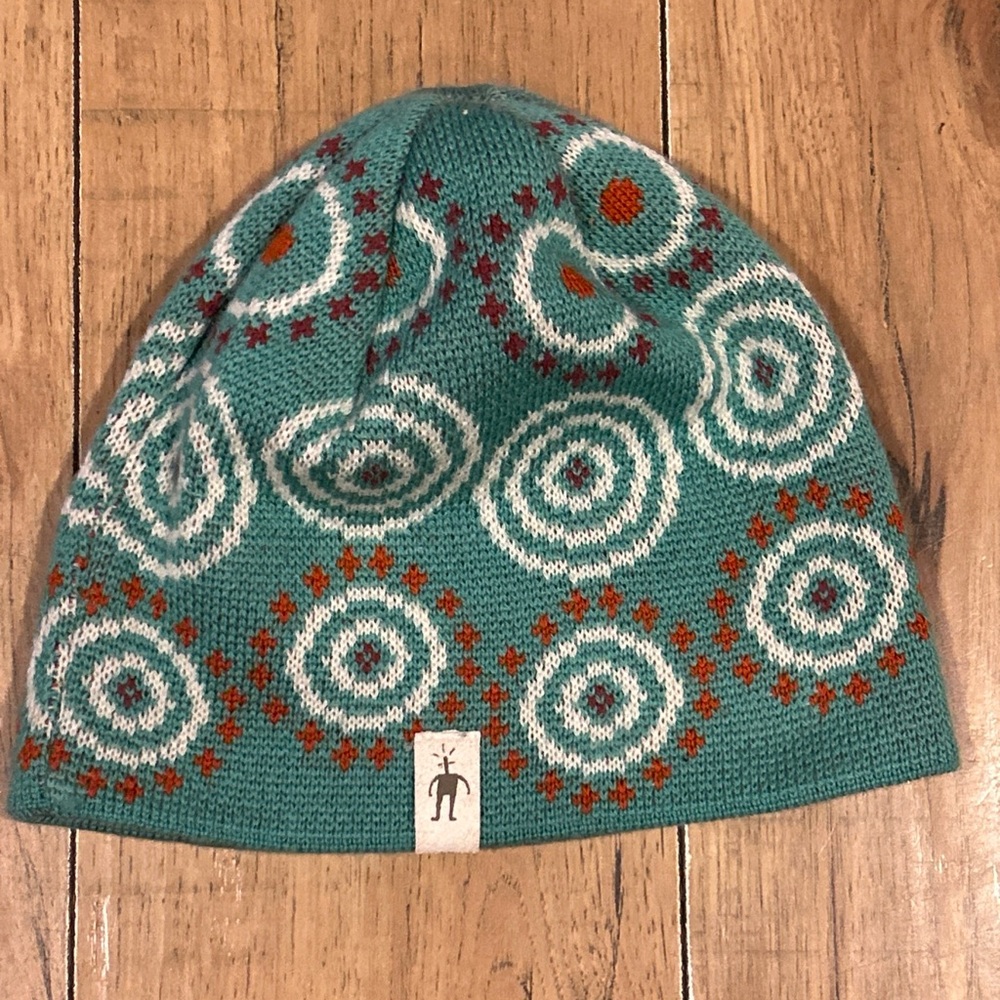SMARTWOOL Youth Girl Kids S/M Merino Wool Beanie Winter Snow Ski Sled Beanie Cap